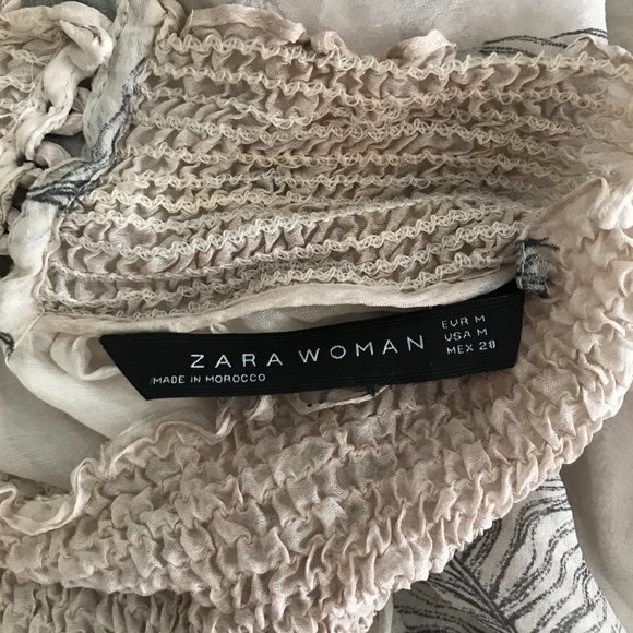 Gorgeous Zara pure silk blouse, size M - Picture 9 of 12